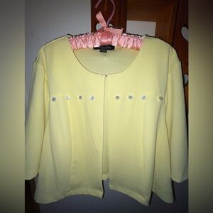 Perception 2xplus Women's butter Yellow Blazer